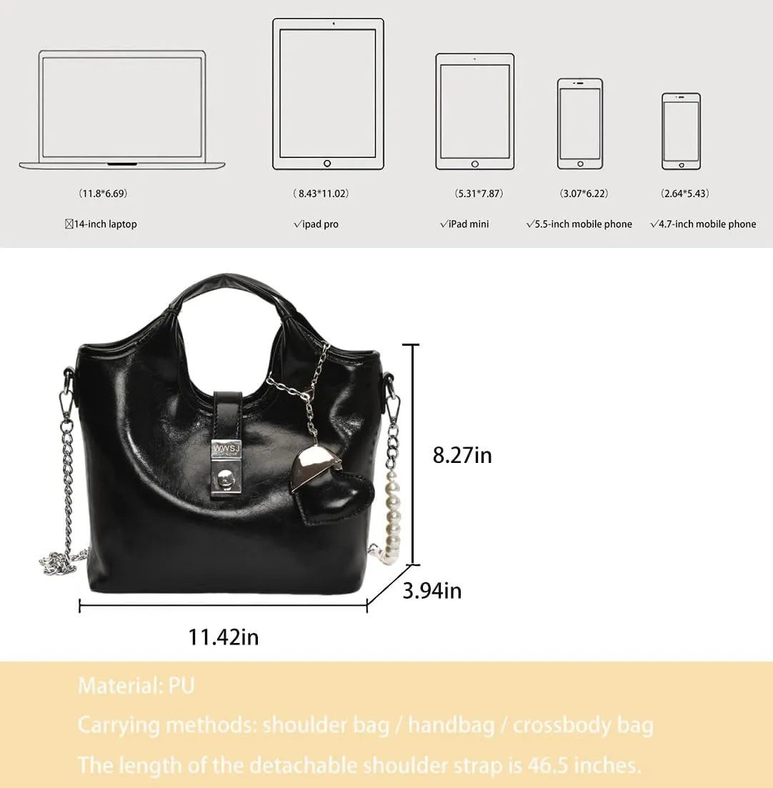 Women’s Detachable Strap Handbag – Versatile Purse, Stylish Shoulder Bag with Multiple Carrying Ways
