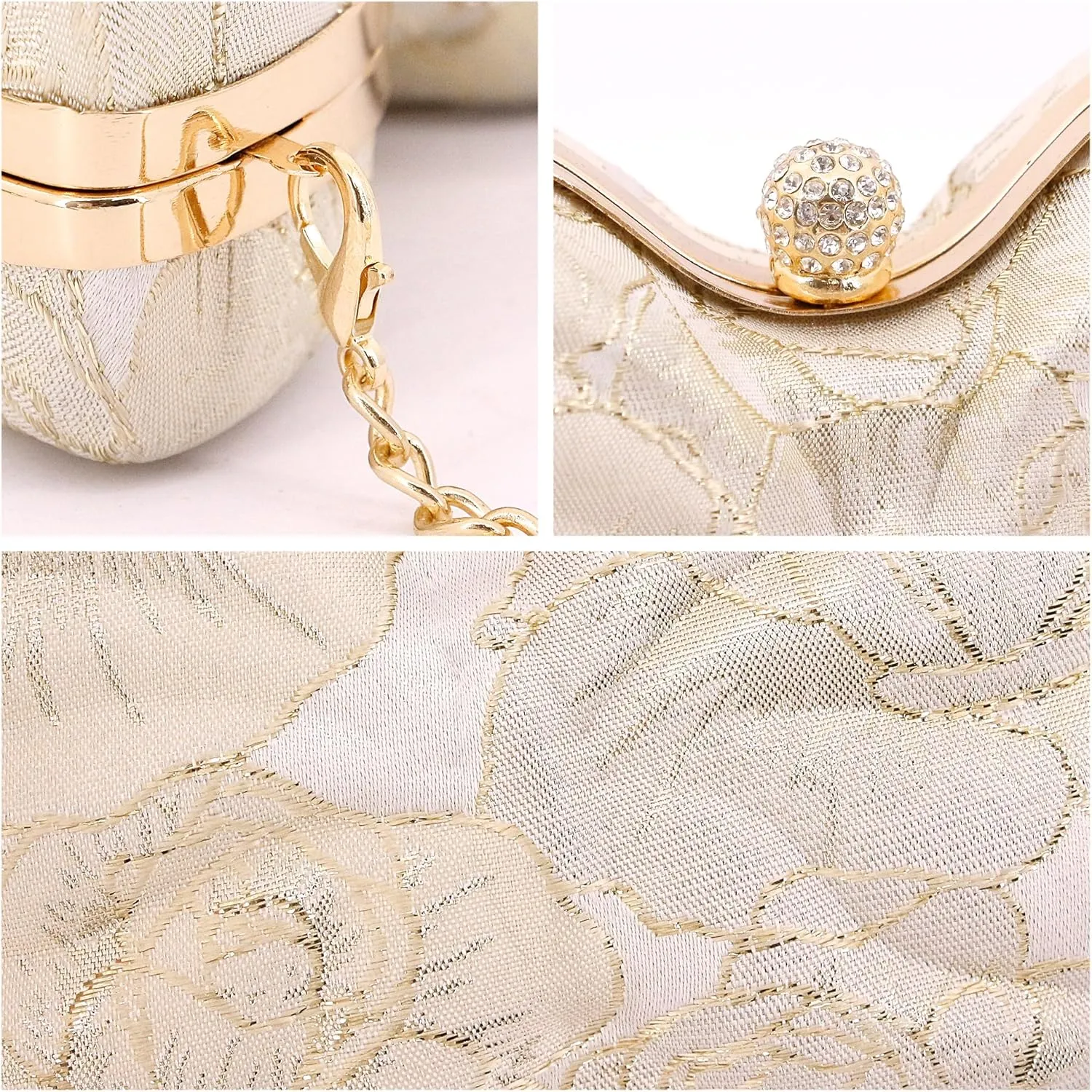 Womens Exquisite Butterfly Evening Bag Embroidery Floral Clutch Purse Party Wedding Prom Handbag Shoulder Bag