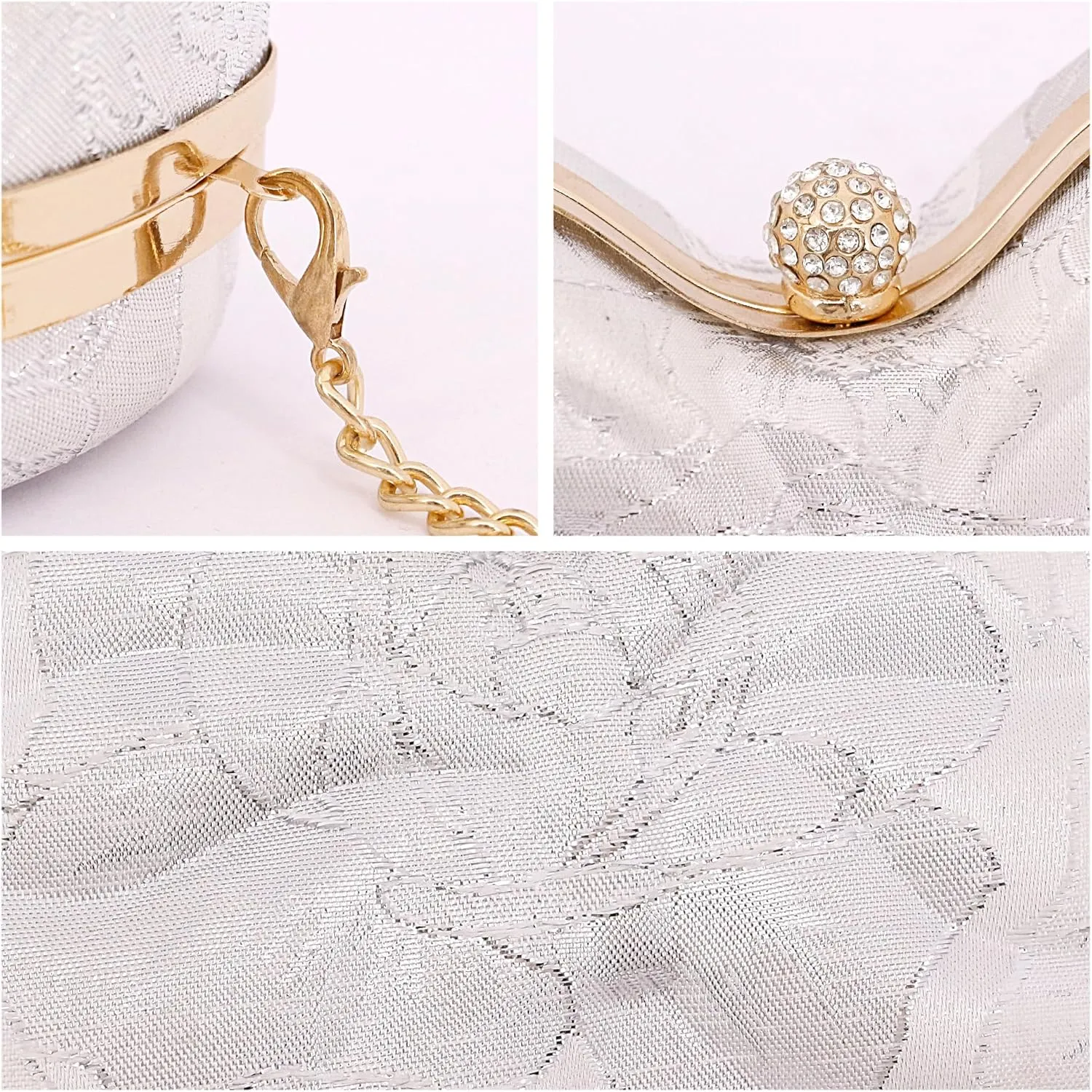 Womens Exquisite Butterfly Evening Bag Embroidery Floral Clutch Purse Party Wedding Prom Handbag Shoulder Bag
