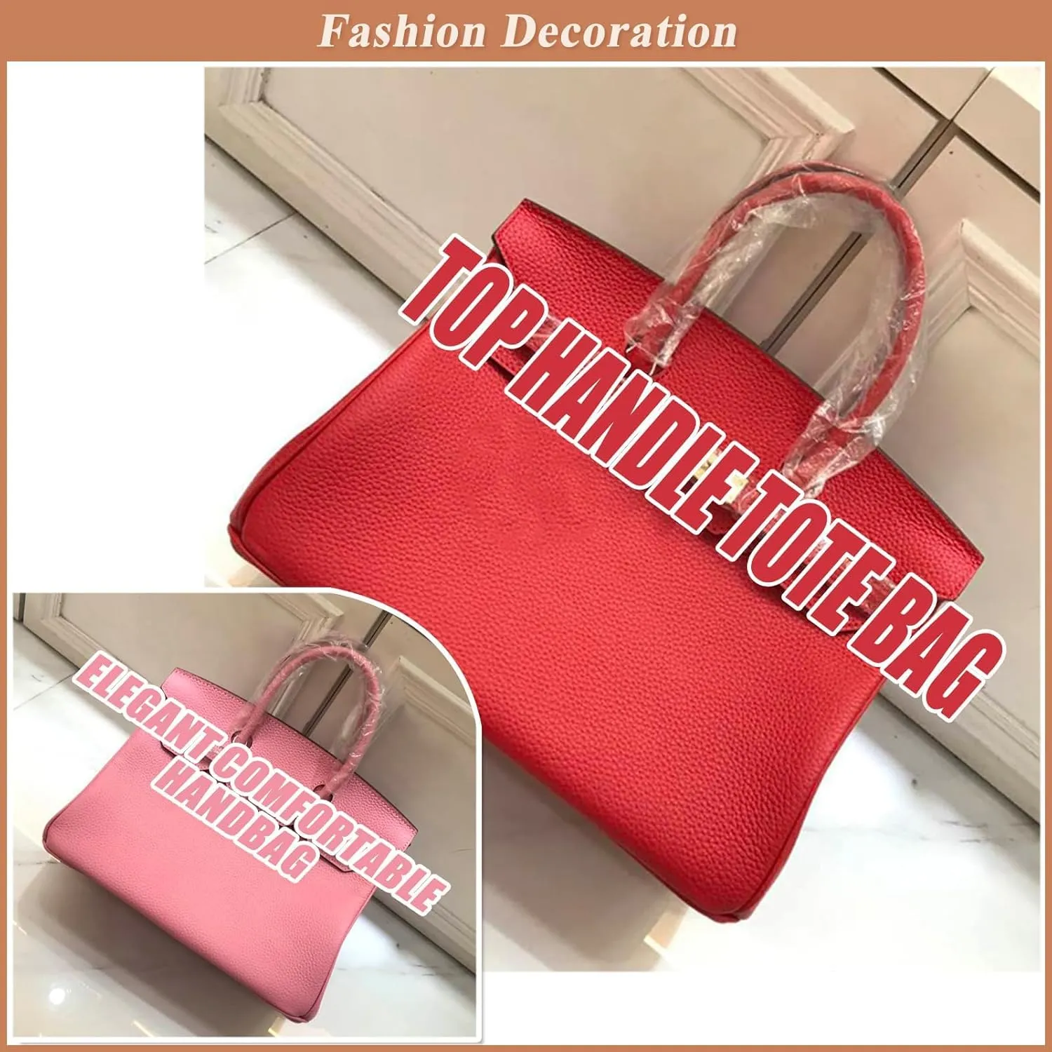 Women's Genuine Leather Top Handle Bag - Convertible Tote, Shoulder & Crossbody Purse for Work Travel, Multipurpose Handbag
