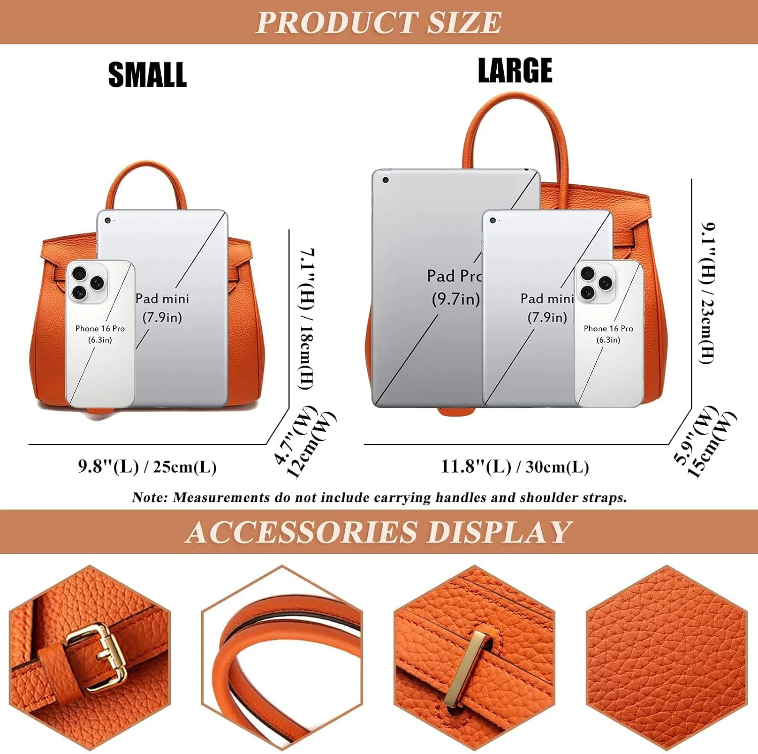 Women's Genuine Leather Top Handle Bag - Convertible Tote, Shoulder & Crossbody Purse for Work Travel, Multipurpose Handbag