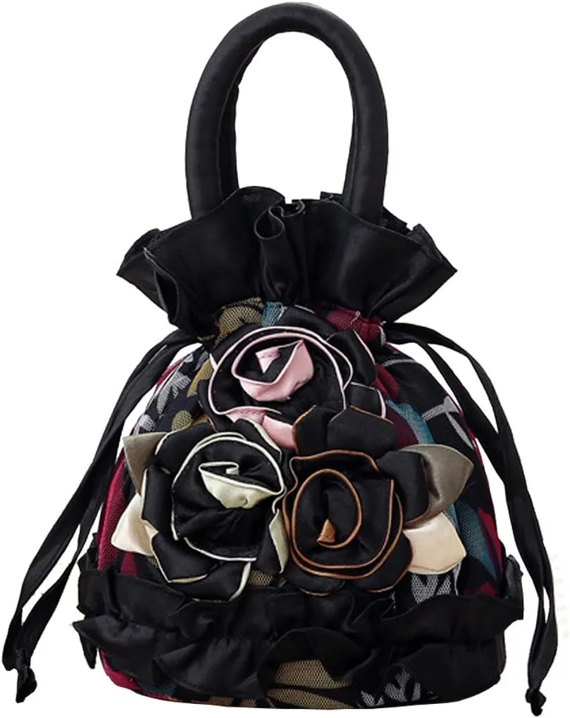 Womens Ladies Handbag Drawstring Bucket Bag Coin Purses Key Bags Cash Money Phone Pouches