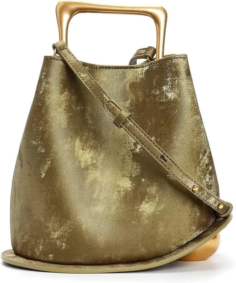 Women's Silk Bucket Bag, Personalized Handbag, Creative Vegetable Basket, One Shoulder Crossbody