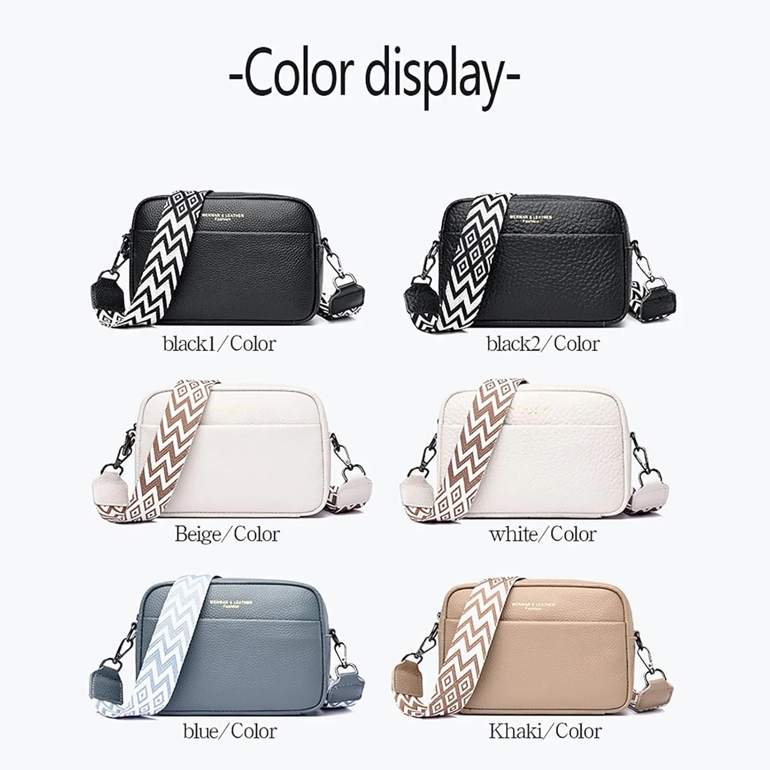 Women's Waterproof Crossbody Purses Stadium Approved with Front Pocket for Concerts Stylish Shoulder Bag