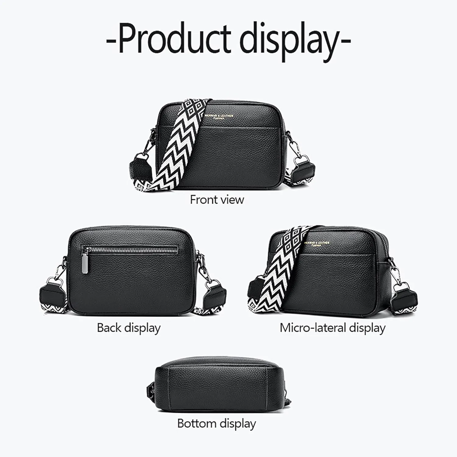 Women's Waterproof Crossbody Purses Stadium Approved with Front Pocket for Concerts Stylish Shoulder Bag