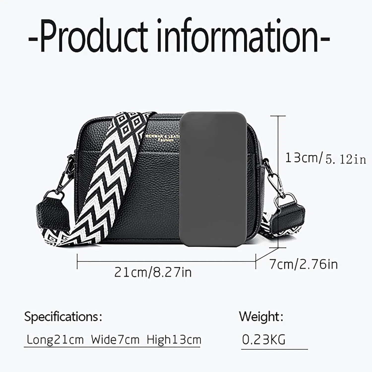 Women's Waterproof Crossbody Purses Stadium Approved with Front Pocket for Concerts Stylish Shoulder Bag