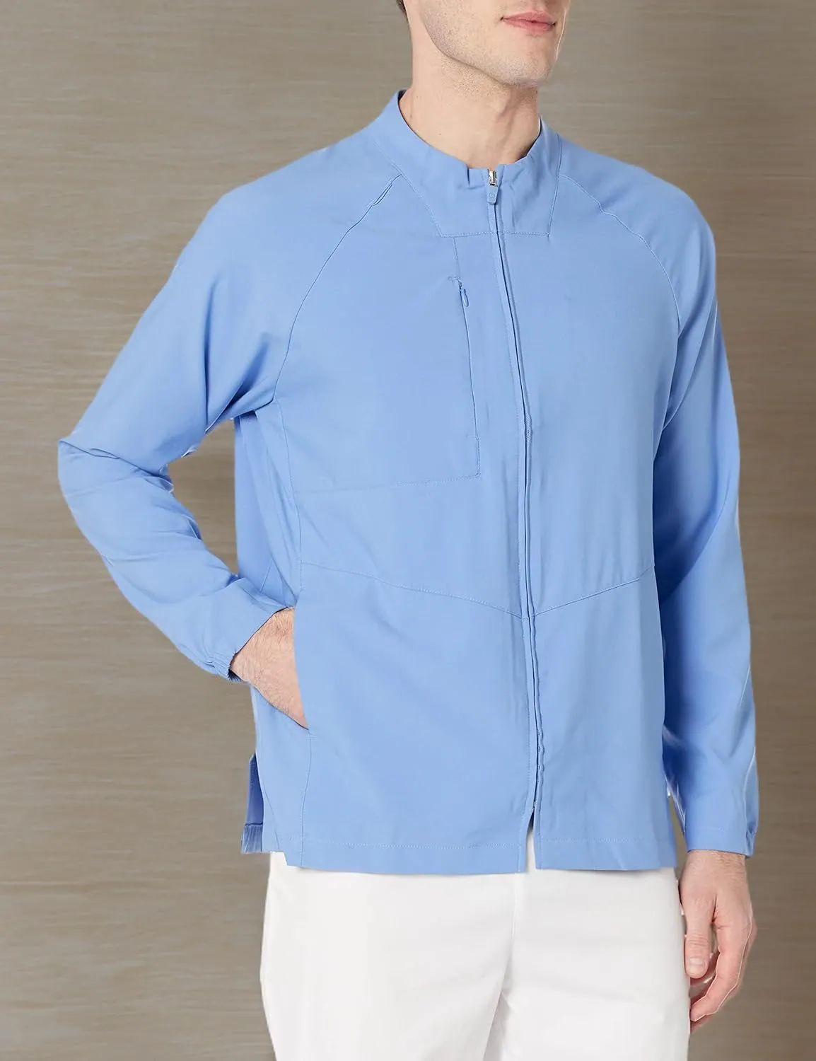 WonderWink Men's Zip-Front Warm-up Jacket