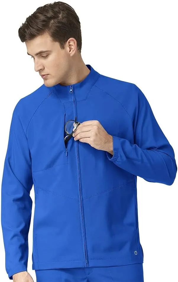 WonderWink Men's Zip-Front Warm-up Jacket