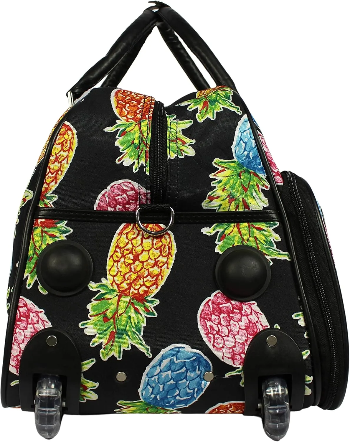 World Traveler Floral Prints 21-inch Carry-on Rolling Duffel Bag