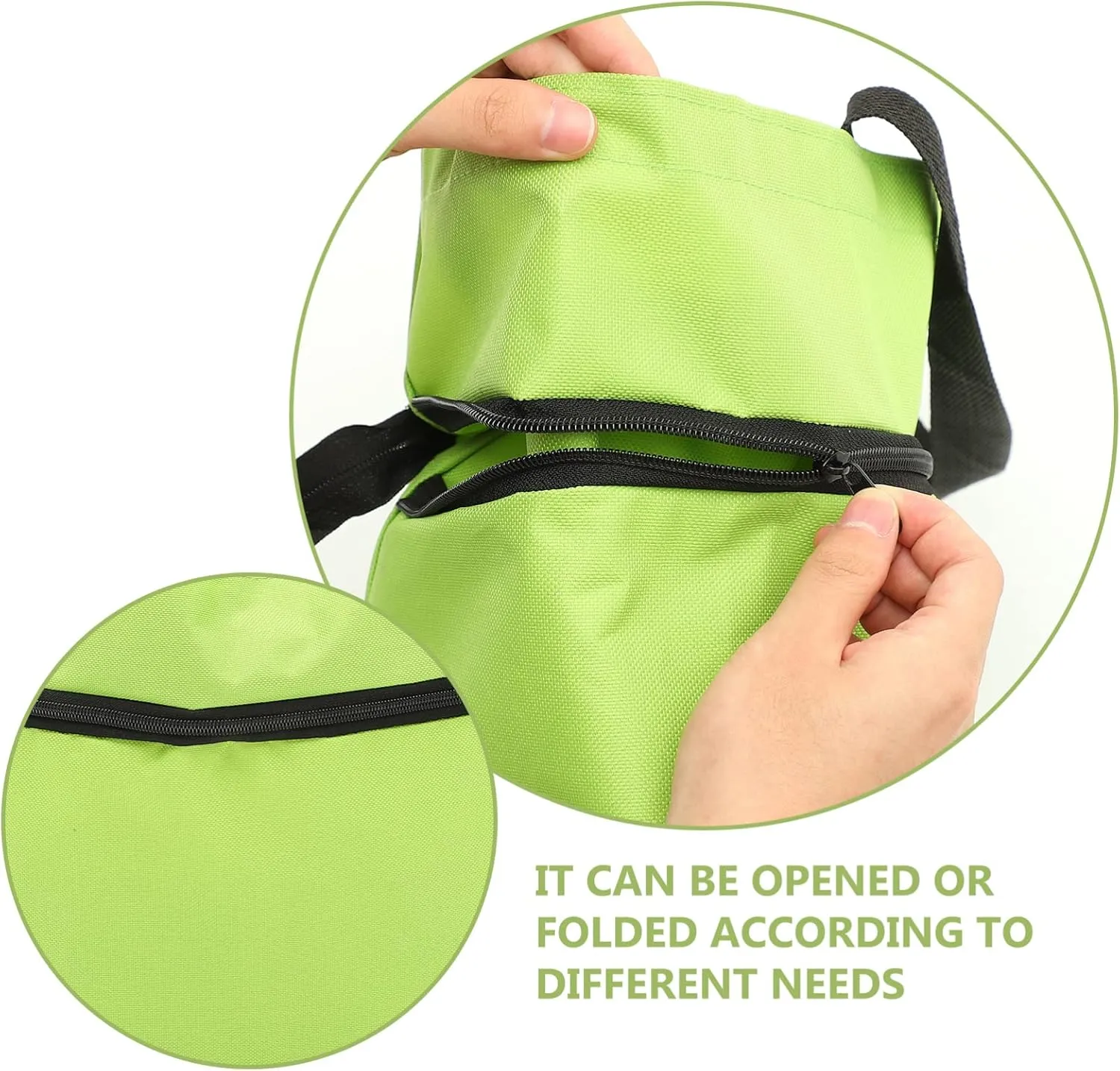 Zerodeko Dorm Room Essentials Dorm Room Essentials Collapsible Trolley Bags Folding Shopping Bag Fabric Reusable Tote Bags with Wheels for Mom Grandma Bag Laundry Bag