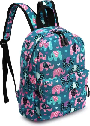 Zicac Children's Cute Canvas Backpacks Toddler Backpack (M/Age 3-5 Years, Lake Blue)