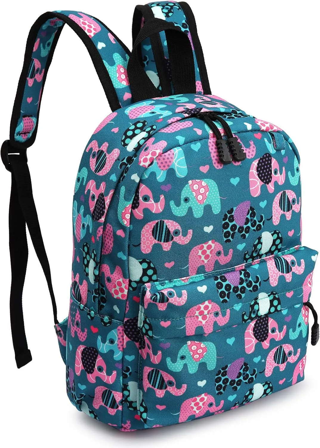 Zicac Children's Cute Canvas Backpacks Toddler Backpack (M/Age 3-5 Years, Lake Blue)